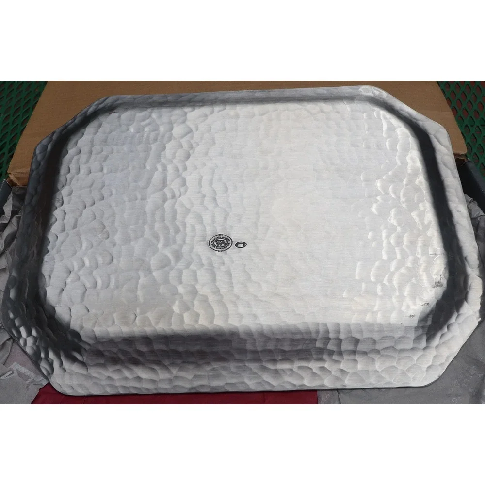 Vintage Wendell August Hammered Aluminum Tray Bryant Denney Stadium
